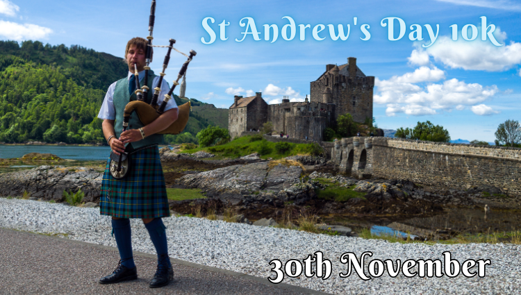 St Andrew's Day 10k virtual race banner