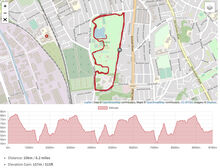 Saltwell 10k Route Map