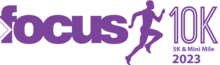 Focus 10k logo with date 2023