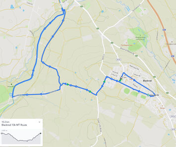 Blackrod 10k Route Map