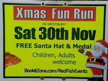 RedFish Xmas Fun Run Race Sign