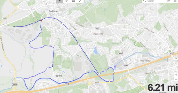 Padiham 10k Route 2026