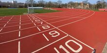athletics track close up