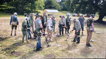 Detectorists group in the field